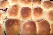 Buchteln goldbraun gebacken.